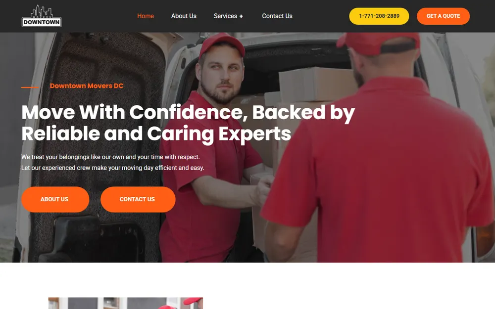 Downtown Mover's DC homepage