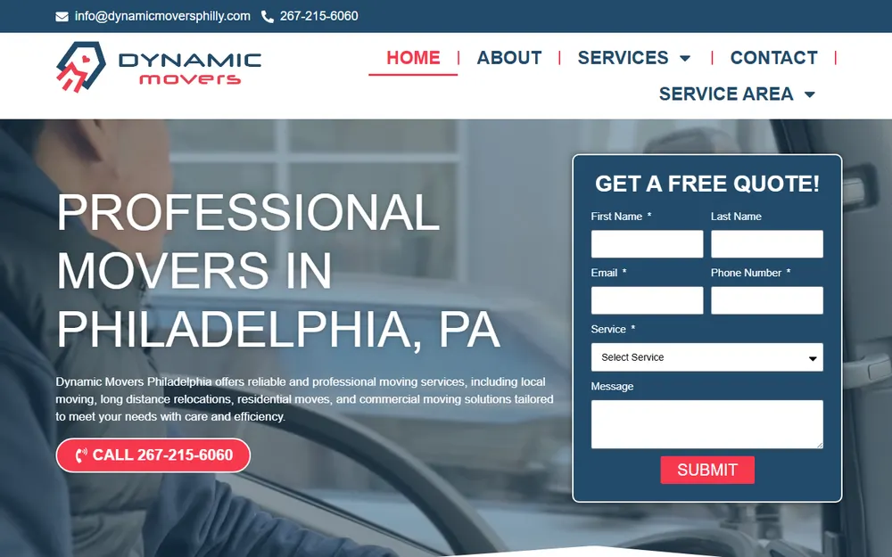 Dynamic Movers Philadelphia homepage