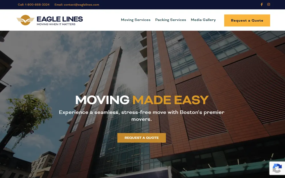 Eagle Lines homepage