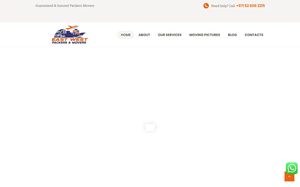 East West Movers and Packers in Dubai homepage