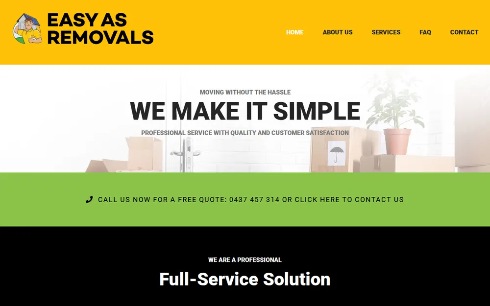 Easy As Removals homepage