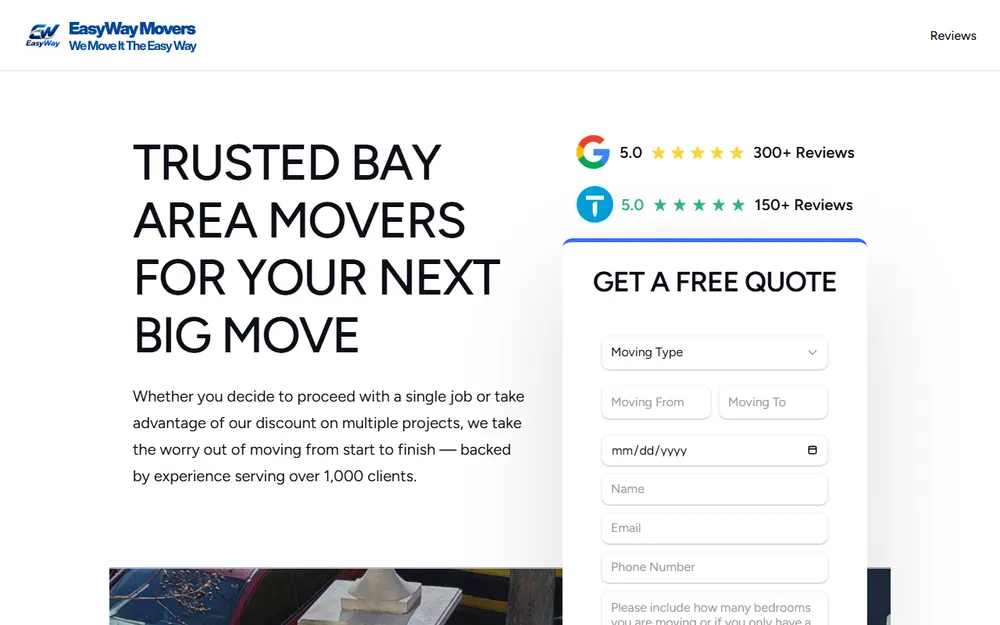 EasyWay Movers LLC homepage