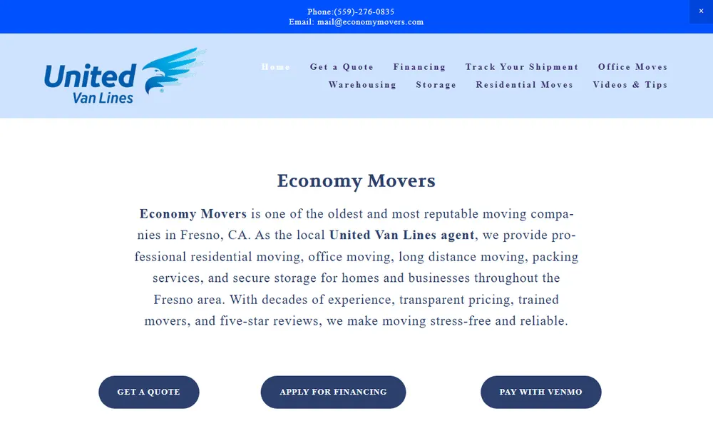 Economy Movers homepage