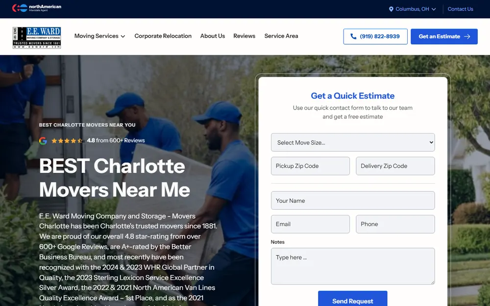 E.E. Ward Moving & Storage Co. homepage