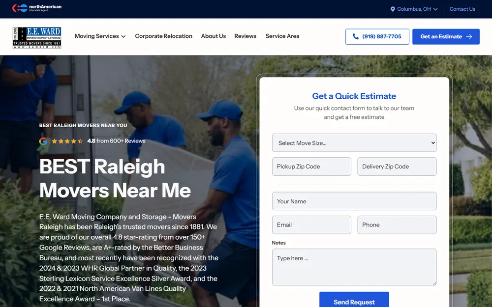 E.E. Ward Moving & Storage Co. homepage