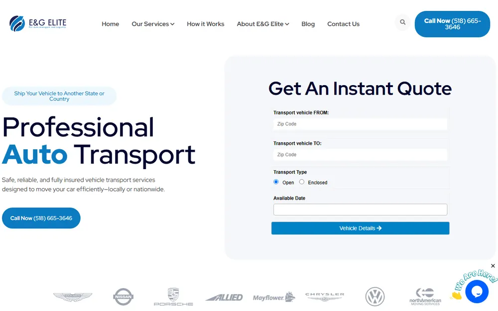 E&G Elite homepage