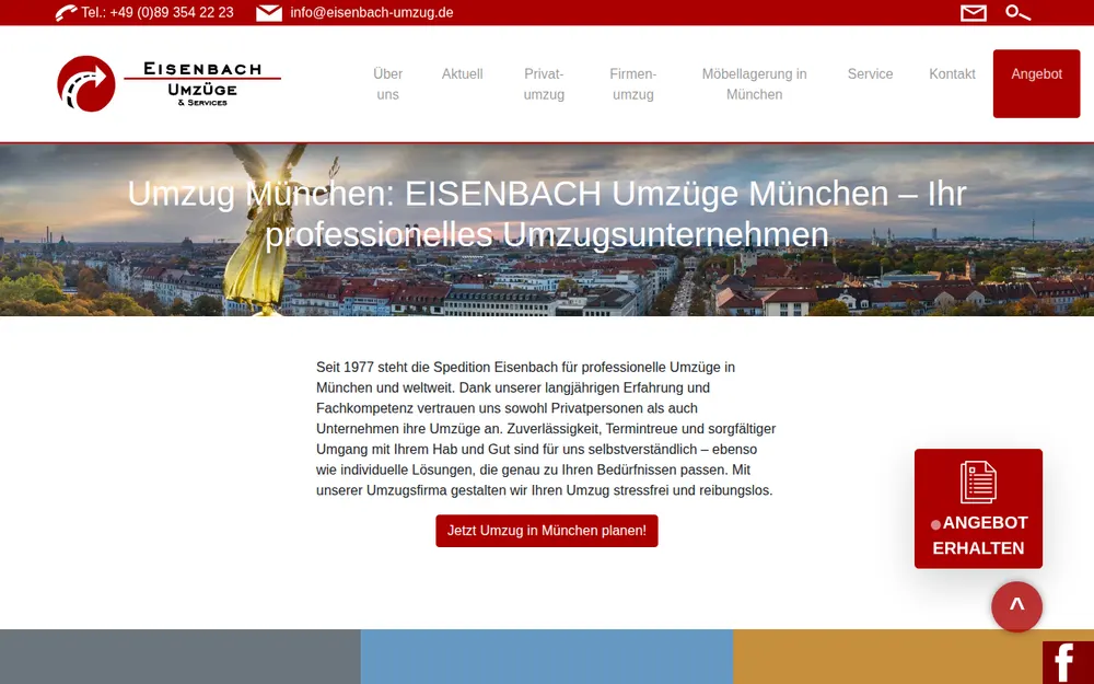 Eisenbach Umzüge & Services Intern homepage