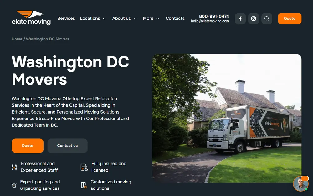 ELATE MOVING LLC homepage