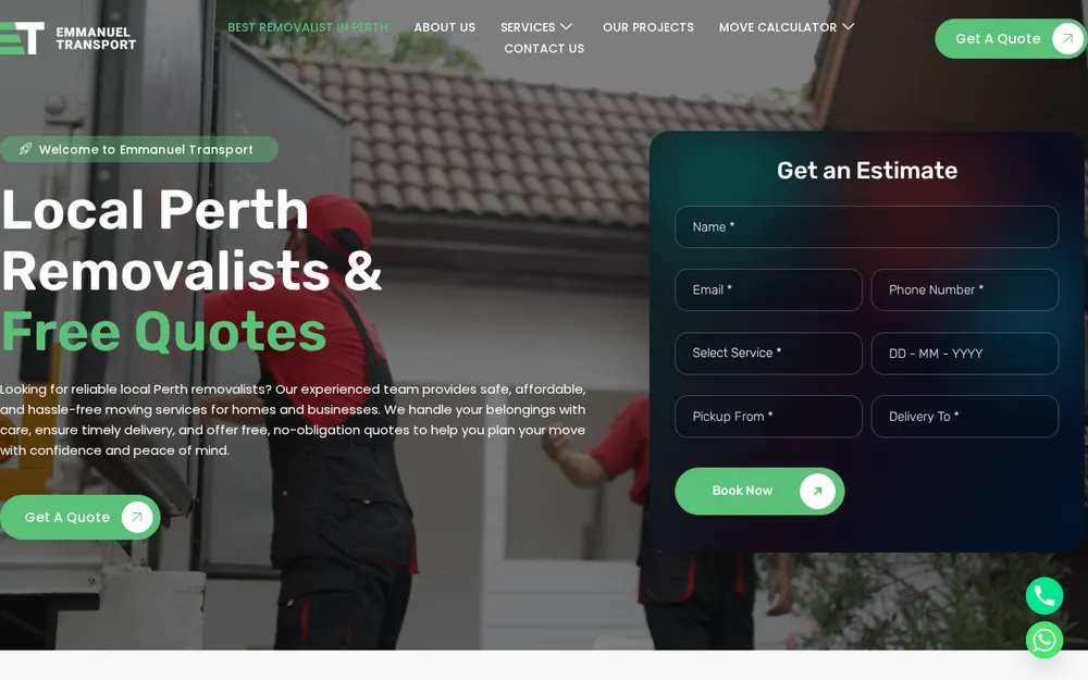 Emmanuel Transport - Home And Office Removalists Perth homepage