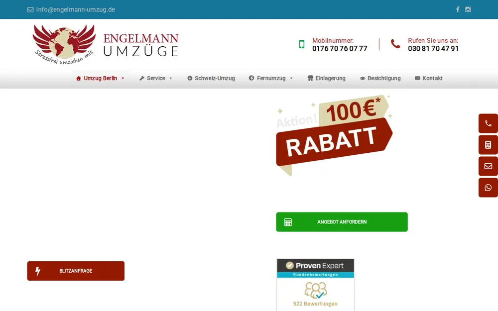 Engelmann Umzüge Berlin homepage