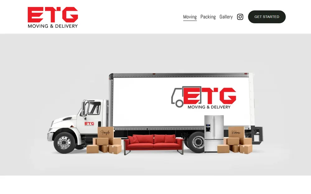 ETG Moving & Delivery LLC homepage