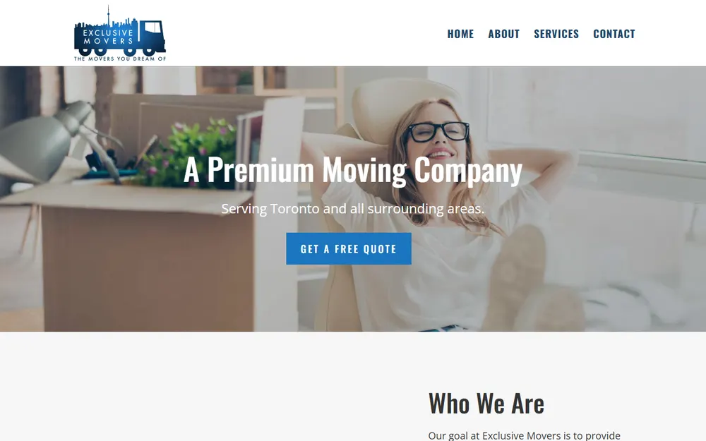 Exclusive Movers homepage