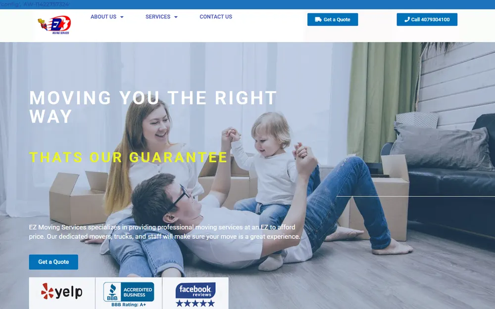 EZ Moving Services, LLC homepage