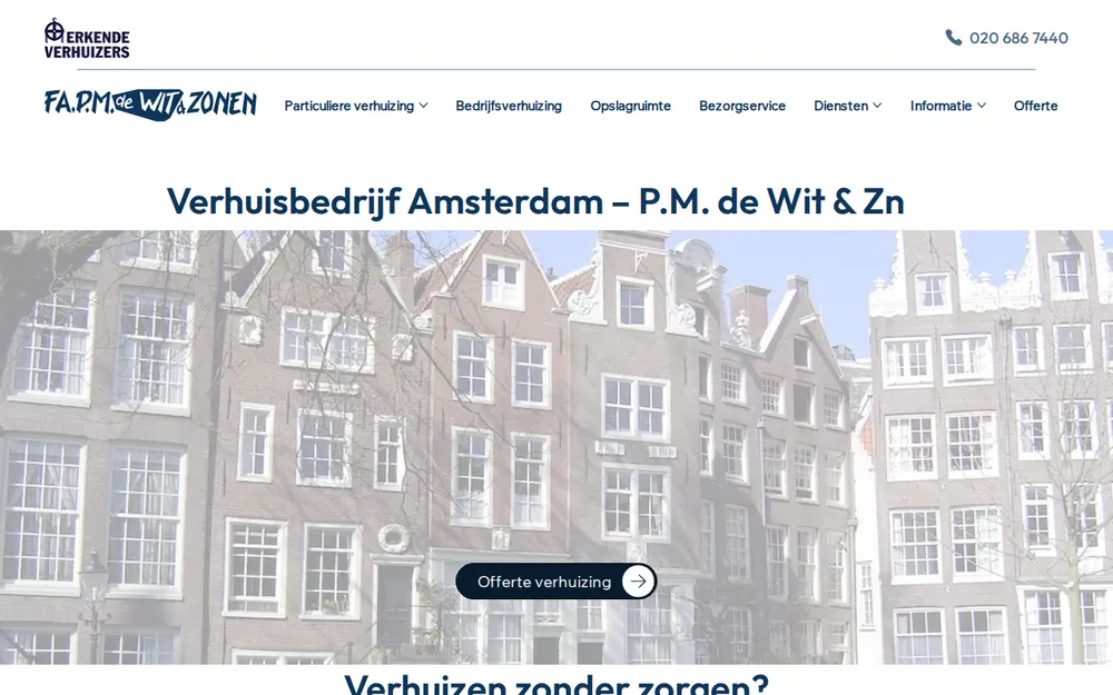Fa. P.M. de Wit & Zn homepage