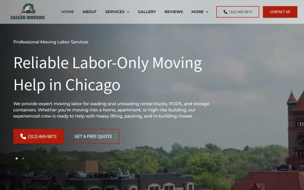Fallen Movers homepage