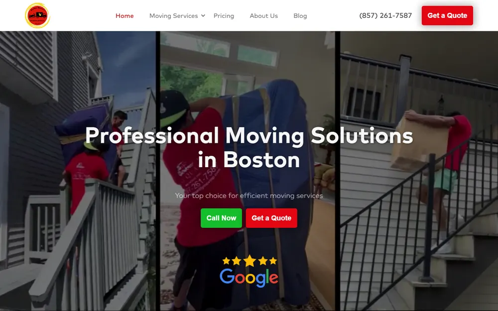 Fast Quality Movers homepage