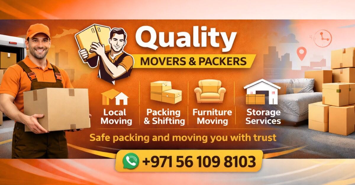 Quality Movers | Movers in Dubai homepage