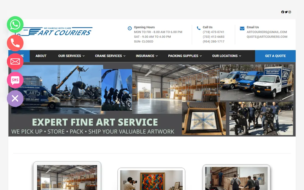 Fine Art Packing & Shipping homepage