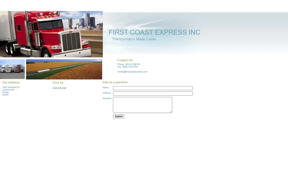 First Coast Express Inc homepage