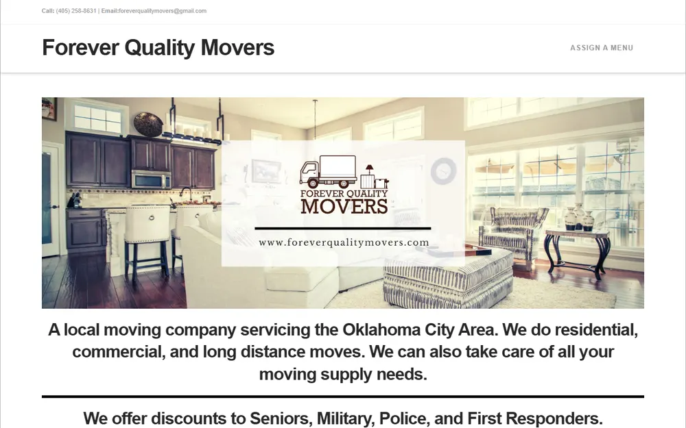 Forever Quality Movers homepage