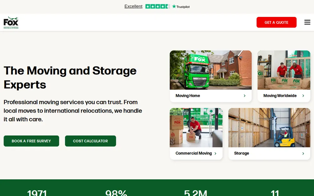 Fox Group (Moving & Storage) Ltd homepage