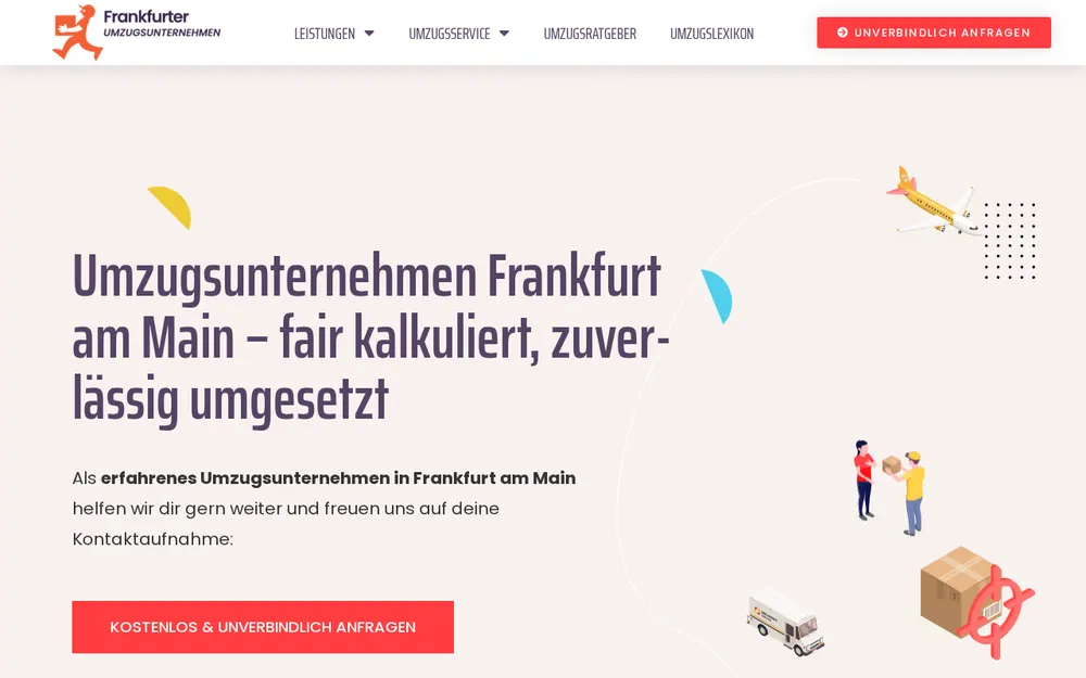 Frankfurter Umzugsunternehmen | UMZUG Frankfurt stressfrei & günstig homepage