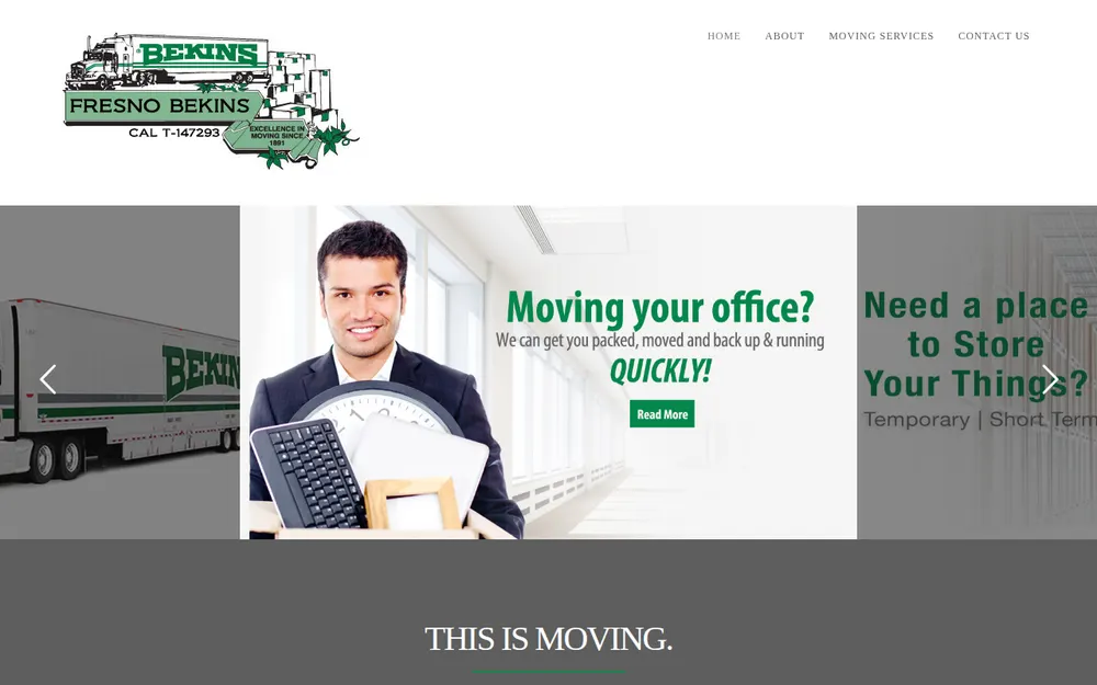 Fresno Bekins homepage