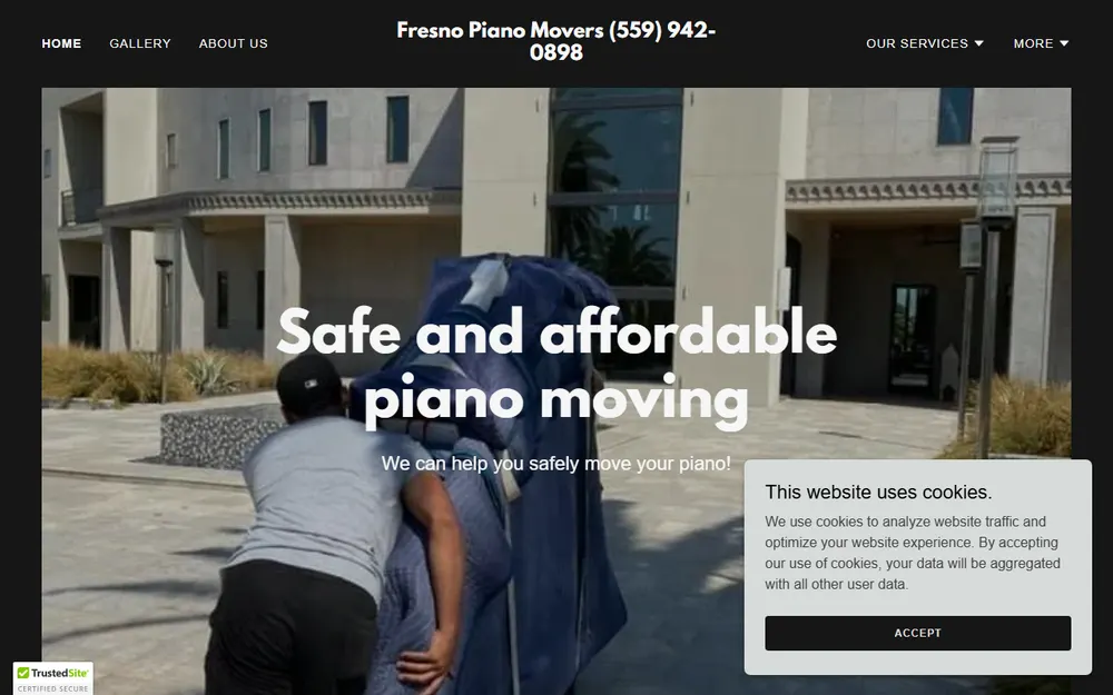 Fresno Piano Movers homepage