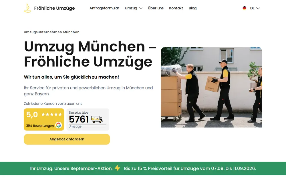 Fröhliche Umzüge homepage