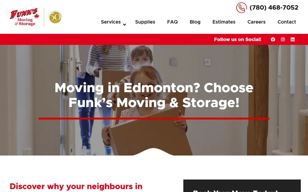 Funk's Moving & Storage homepage