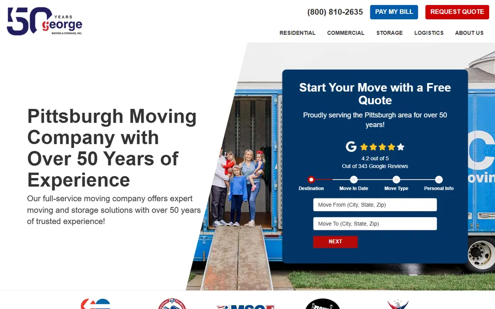 George Moving & Storage, Inc homepage