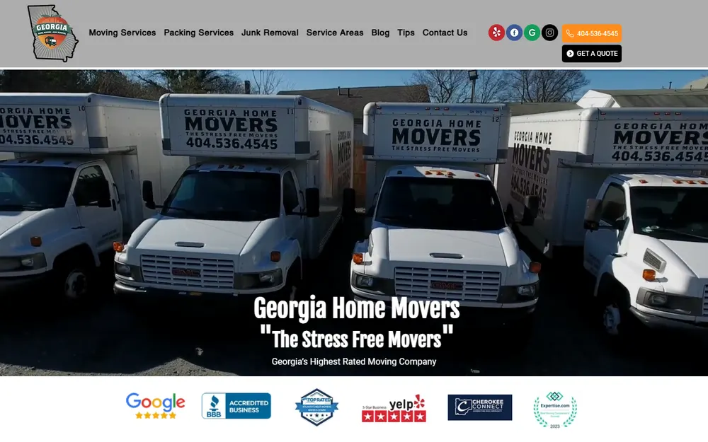 Georgia Home Movers homepage