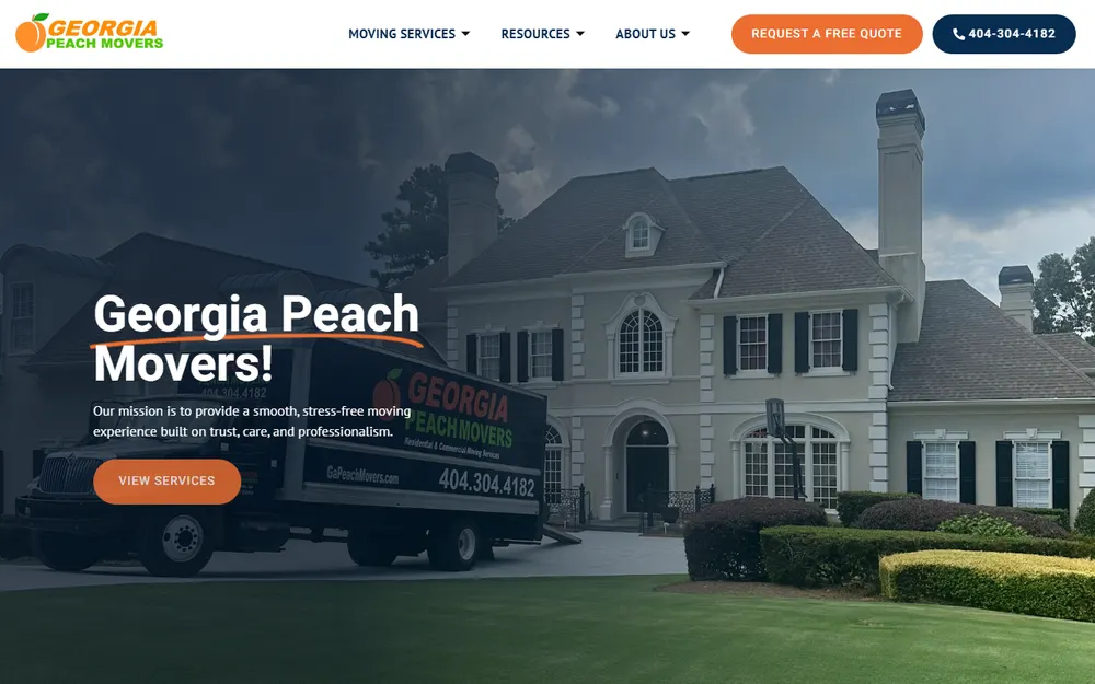 Georgia Peach Movers homepage