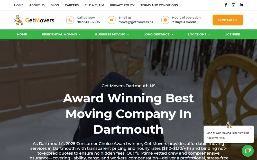 Get Movers Dartmouth NS homepage