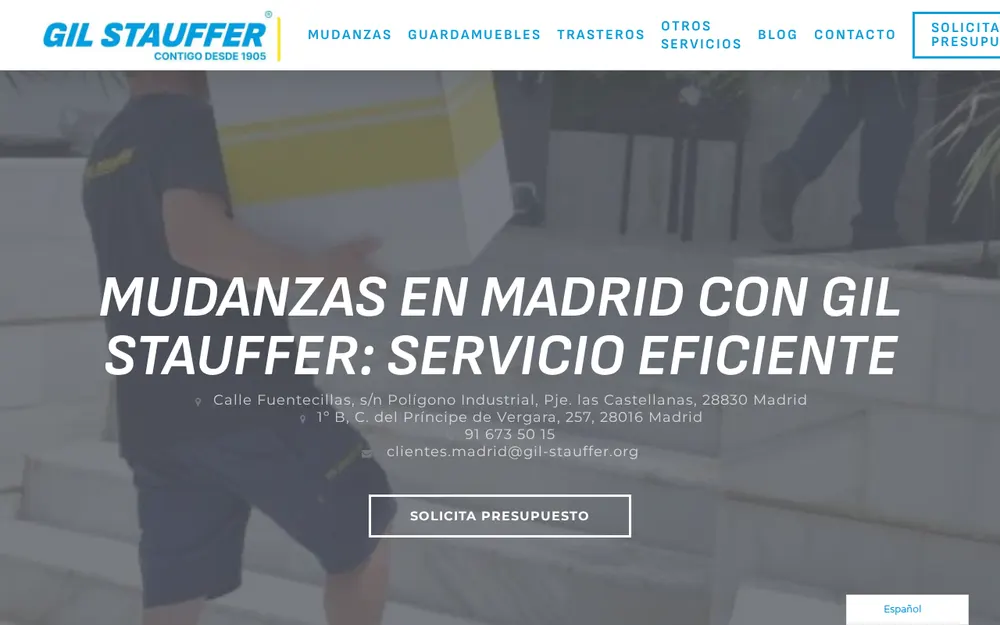 Gil Stauffer | Mudanzas y Guardamuebles Madrid homepage