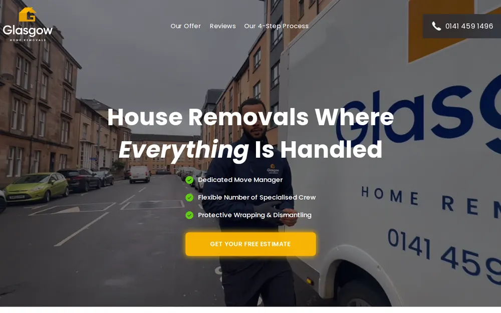 Glasgow Home Removals homepage