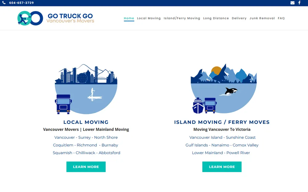Go Truck Go homepage