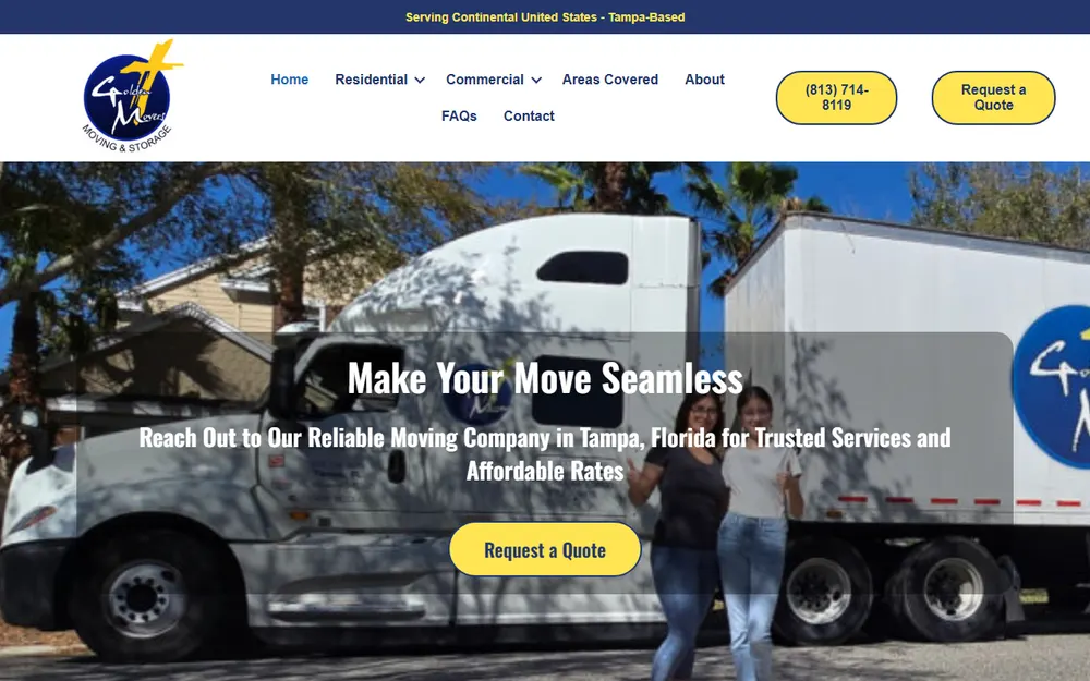 Golden Movers LLC homepage