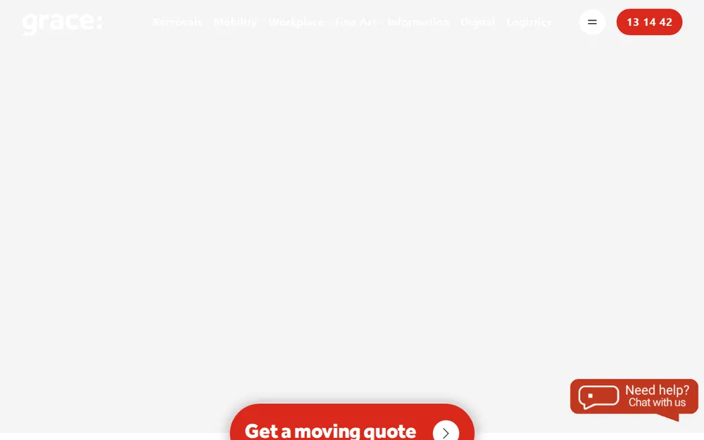Grace Removals Brisbane homepage