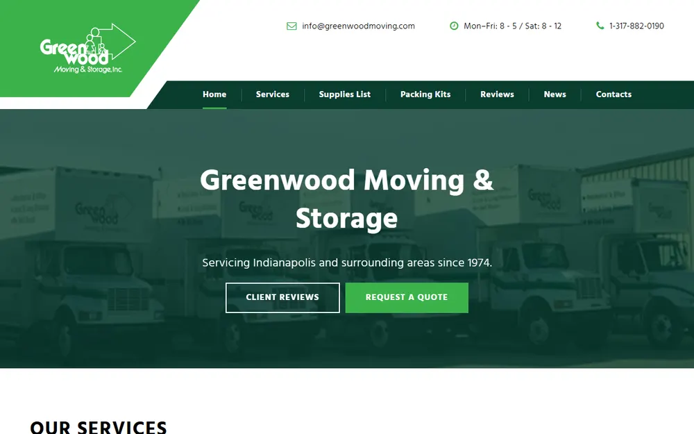 Greenwood Moving & Storage, Inc. homepage