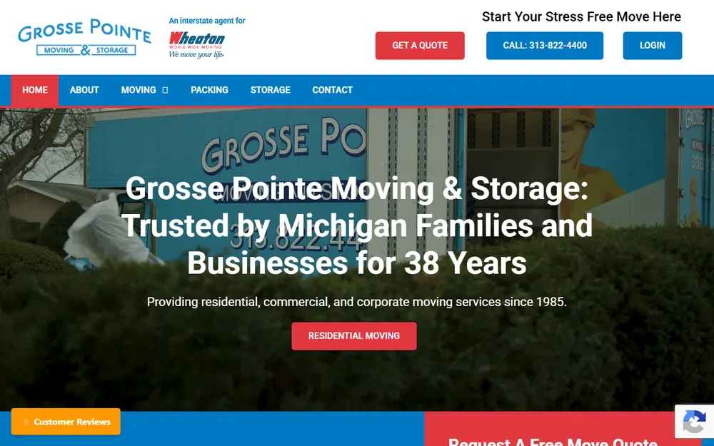 Grosse Pointe Moving & Storage homepage