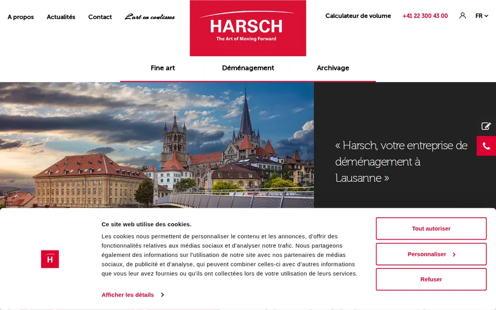 Harsch, The Art of Moving Forward homepage