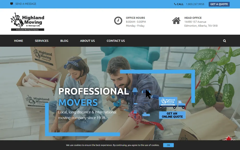 Highland Moving & Storage Ltd. homepage