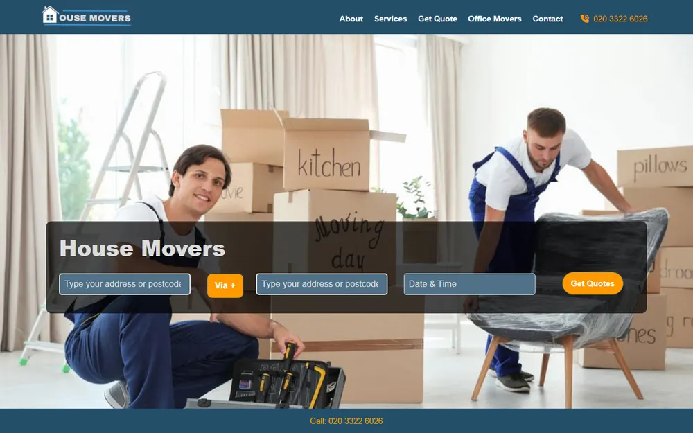 House Movers homepage
