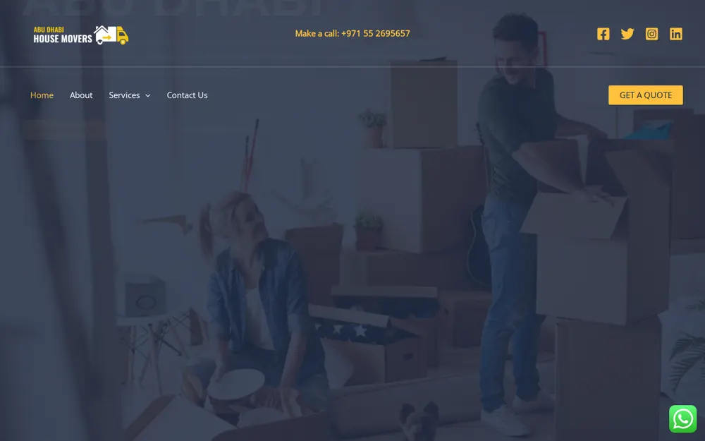 House Movers & Packers in Abu Dhabi homepage