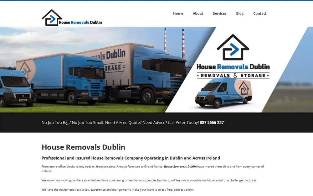 House Removals Dublin homepage