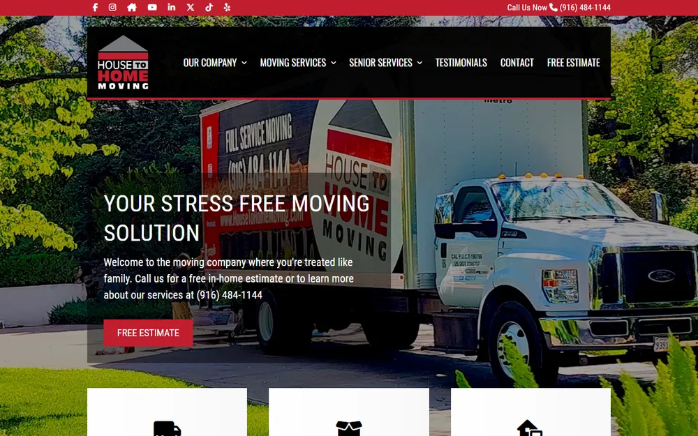 House to Home Moving homepage