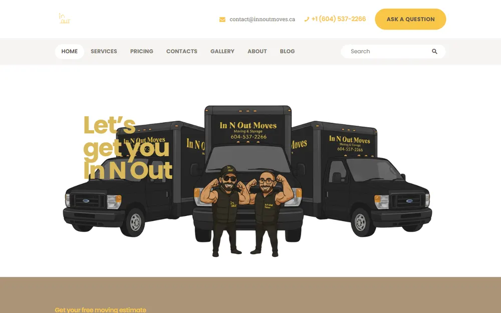 In N Out Moves homepage