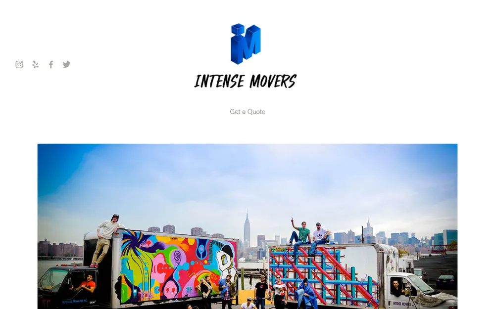 Intense Movers homepage