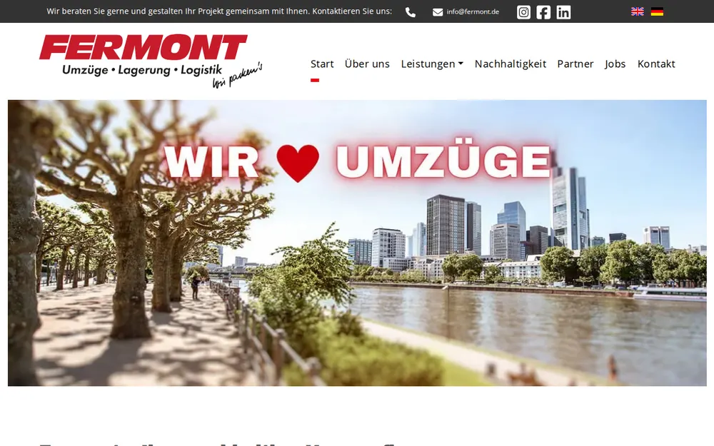 Internationale Spedition H. & C. Fermont GmbH & Co. KG homepage